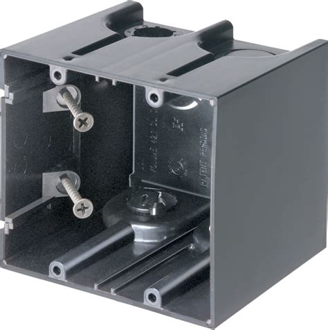 2 gang non-metallic receptacle box surface|arlington 2 gang recessed box.